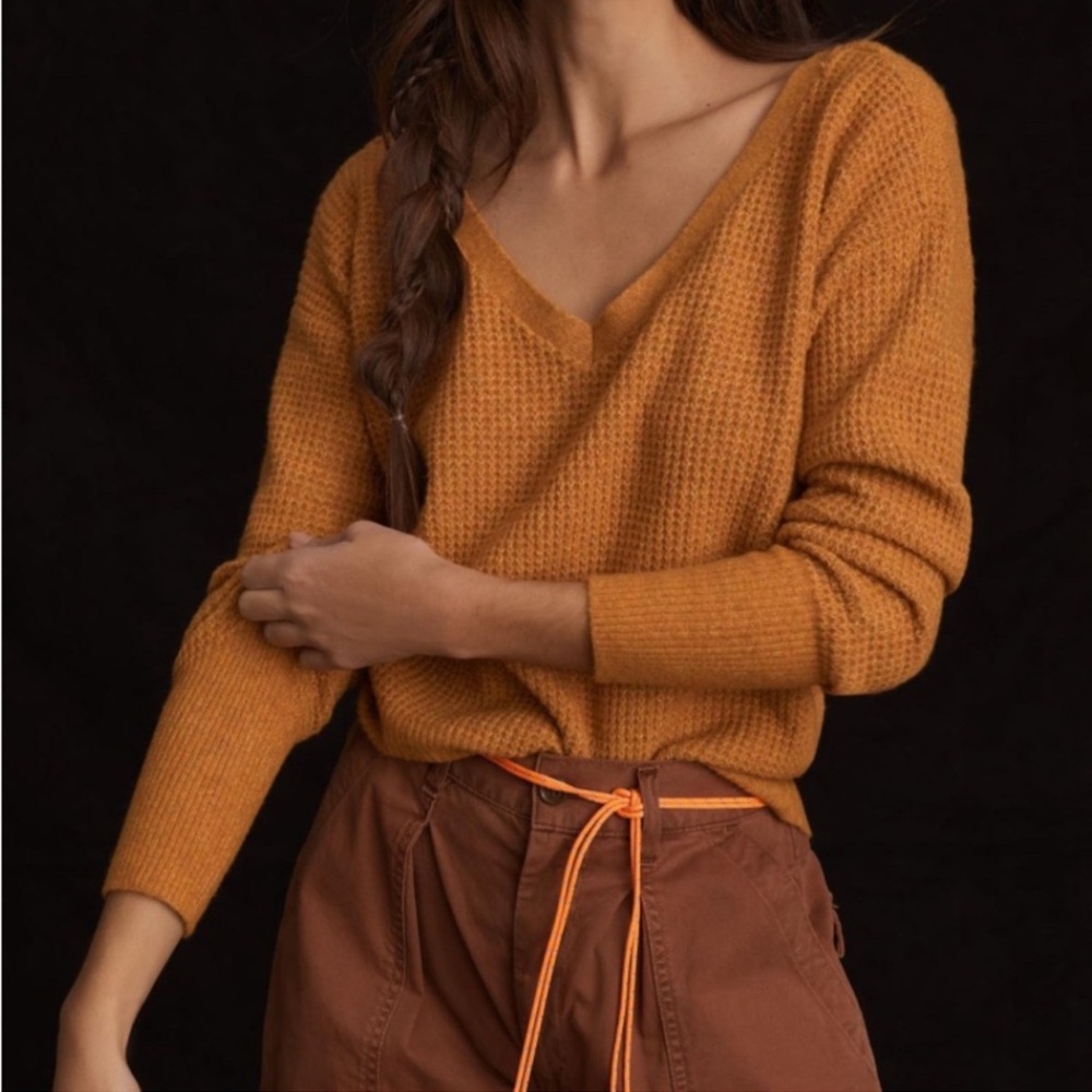 Maeve | Anthro Cross-Back Knit Sweater - Picture 10 of 10